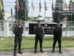 Satgas Preventif OMP Rinjani 2024 Tingkatkan Patroli di Kantor KPU dan Bawaslu Kota Bima