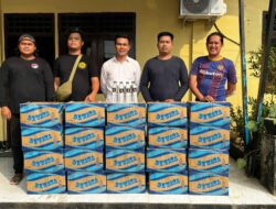 Satresnarkoba Polres Bima Gagalkan Penyelundupan 500 Botol Miras Jenis Arak Bali di Kampung Bebas dari Narkoba di Desa Nata