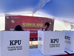 Kapolres Bima Diwakili Kasat Samapta Menghadiri Simulasi Pemungutan suara  Pilkada Serentak 2024