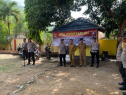 Wujudkan Pilkada Damai, Sat Binmas Polres Bima Melaksanakan Apel Siskamling