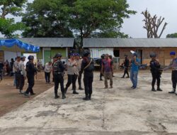 Pamatwil Polres Bima Pantau Pelaksanaan Pencoblosan Suara di Kecamatan Soromandi