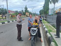 Sat Lantas Polres Bima Kota Gelar Penertiban Kendaraan di Kawasan Tertib Lalu Lintas