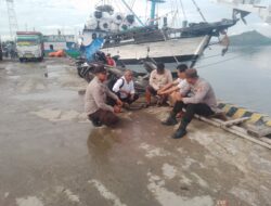 Polsek Kawasan Pelabuhan Laut Bima Gelar Patroli Rutin di Areal Dermaga