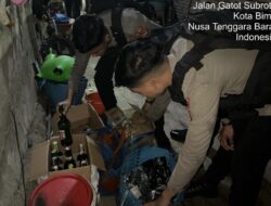 Jelang Natal dan Tahun Baru, Sat Samapta Polres Bima Kota Gelar Patroli Cipkon, Amankan Puluhan Botol Miras