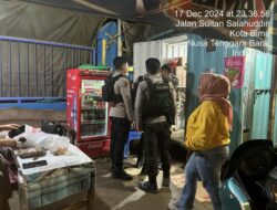 Polres Bima Kota Gelar Operasi Cipta Kondisi: Personel Sampaikan Imbauan Humanis, Sita Minuman Keras