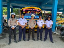 Satlantas Polres Bima Kota Sampaikan Himbauan Kamseltibcarlantas Menjelang NATARU