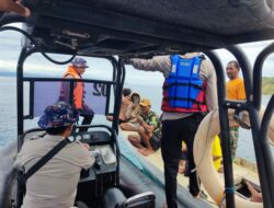 Personel Sat PolAirud Polres Bima Kota dan Direktorat PolAirud Polda NTB Lakukan Pencarian Warga Hilang di Perairan Sape