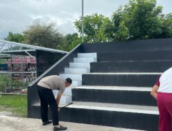 Kapolres Bima Kota Hari Pertama Bertugas, Pimpin Langsung Kegiatan Bersih-Bersih Mako