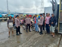 Polsek Kawasan Pelabuhan Laut Bima Gelar Patroli Rutin di Area Dermaga Pelabuhan