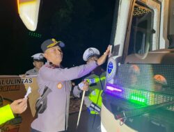 Kapolres Bima Kabupaten AKBP Eko Sutomo S.I..K.,M.I.K., Pimpin Sosialisasi Mudik Aman Keluarga Nyaman dan Tagline Layanan Kepolisian 110