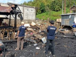 6 unit Rumah Panggung dan 1 Kios di Parado Terbakar Polres Bima Terjunkan Tim INAFIS