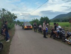 Patroli Ngabuburit, Polsek Madapangga Imbau Warga Jaga Kamtibmas di Bulan Suci Ramadhan