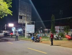 Satuan Samapta Polres Bima  Melaksanakan Patroli Pengamanan Sholat Taraweh di Masjid Sultan Abdul Khair