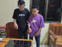 Gerak Cepat Polsek Monta Ringkus 2 Terduga Pelaku Pencurian dan 12 Handphone Ikut Diamankan