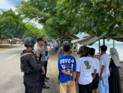 Pos Yan Operasi Ketupat Rinjani Tingkat Polres Bima Laksanakan Patroli Pengamanan Wisata di Pantai Kalaki