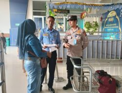 Pastikan Arus Mudik Aman, Polsek KP3 Intensifkan Patroli Pengamanan di Bandara SMS Bima