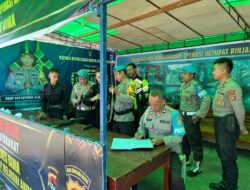 Satgas Ban Ops Polres Bima Laksanakan Pengecekan Pos Pengamanan Operasi Ketupat Rinjani 2025 di Kecamatan Woha