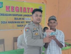 Pastikan Penyaluran BLT Tepat Sasaran, BKTM Polsek  Woha Laksanakan Pengamanan