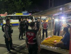 Dipimpin Pawas, Unit Patmor Satsamapta  Polres Bima Cegah Potensi Kerawanan Kamtibmas, Gelar Patroli Malam Hari