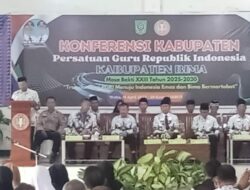 Dukung Kemajuan Organisasi PGRI, Kapolres Bima Diwakili Kasat Binmas Hadiri Konferensi PGRI