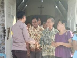 Polsek Dongggo Kembali Laksanakan Pengamanan Hari Paskah di Tiga Gereja Wilayah Kecamatan Dongggo