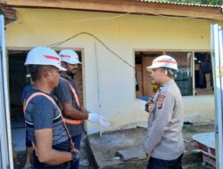 Sat Binmas Polres Bima Kota Laksanakan Cooling System dan Himbauan kepada Pekerja Proyek RSUD Kota Bima