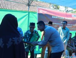 Polres Bima Kota Bersama BMWI Gelar Bansos Merah Putih Sambut HUT RI ke-80 Tahun 2025