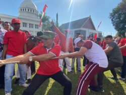 Semarak HUT ke-80 RI di Kota Bima, Kapolres Bima Kota Ikuti Olahraga Bersama Stakeholder