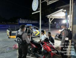 Sat Samapta Polres Bima Kota Gelar Patroli Blue Light, Antisipasi Tindak Pidana