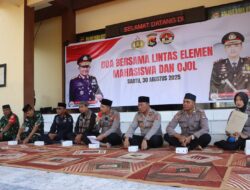 Polres Bima Kota Gelar Doa Bersama Lintas Elemen Mahasiswa dan Ojol