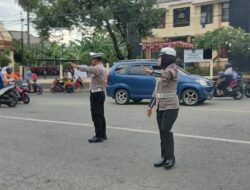 Polsek Rasanae Barat Gelar Rawan Pagi, Bantu Kelancaran Arus Lalu Lintas dan Beri Rasa Aman Pengguna Jalan
