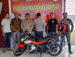 Gelapkan Sepeda Motor, Pria Ini Disergap Tim Opsnal Polsek Rasbar