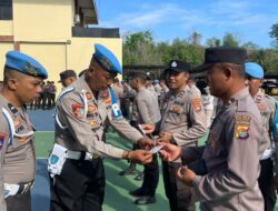 SiPropam Polres Bima Kota Dampingi Subbid Provos Polda NTB Gelar Gaktibplin Personel