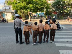 Satlantas Polres Bima Kota Laksanakan Rawan Pagi di Titik Rawan Kemacetan