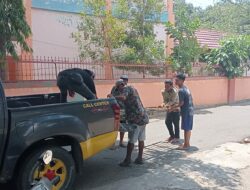 Team Opsnal Polsek Rasana’e Barat Amankan Pencuri Pintu Tralis di Gudang Semen