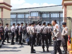 Polres Bima Kota Polda NTB Gelar Simulasi Sispam Mako, Latih Kesiapsiagaan Personel