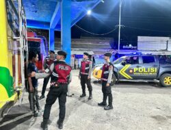 Unit Turjawali Sat Samapta Polres Bima Kota Laksanakan Patroli Blue Light di Wilayah Hukum Bima Kota