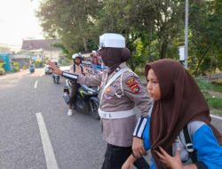 Satlantas Polres Bima Kota Laksanakan Kegiatan Rawan Pagi, Wujudkan Kamseltibcarlantas yang Aman dan Lancar