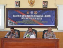Menjelang Operasi Zebra 2025, Polres Bima Kota Laksanakan Lat Pra Ops di Rupatama