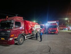 Unit Pam Obvit Sat Samapta Polres Bima Kota Laksanakan Pengamanan dan Patroli di Area PT Pertamina Patra Niaga Bima